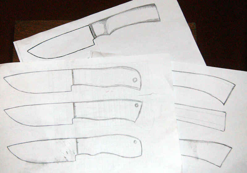 Как сделать нож из бумаги своими руками схема